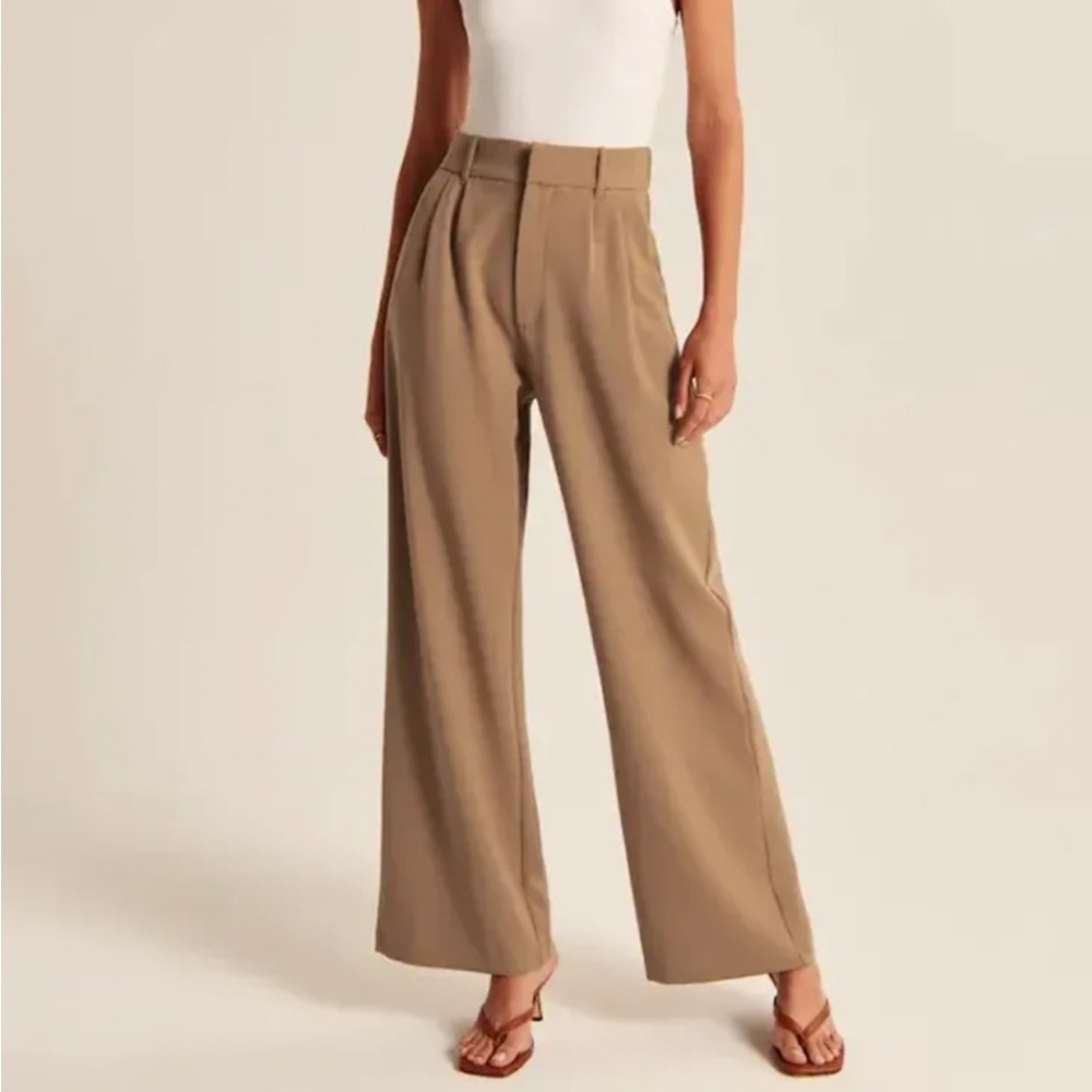 Pink Laura Effortless Tailored Wide Leg Pants